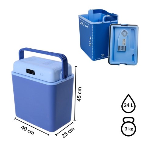 Lodówka turystyczna samochodowa KAMAI CB 24L - 12V Lodówka turystyczna samochodowa KAMAI CB 24L - 12V