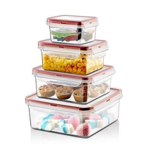 Pojemnik plastikowy kwadratowy SAVER BOX 300ml - szczelny i poręczny Pojemnik plastikowy kwadratowy SAVER BOX 300ml - szczelny i poręczny