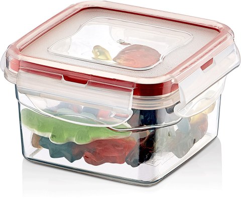 Pojemnik plastikowy kwadratowy SAVER BOX 300ml - szczelny i poręczny Pojemnik plastikowy kwadratowy SAVER BOX 300ml - szczelny i poręczny
