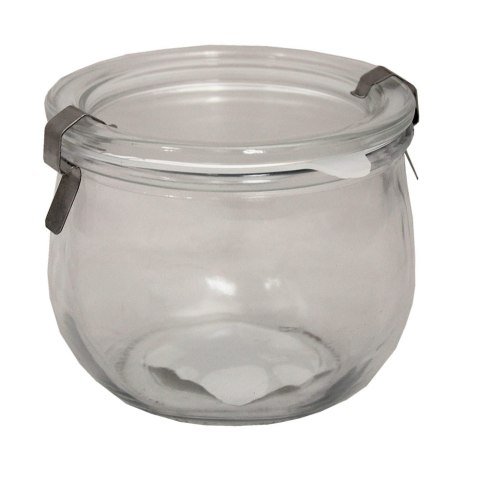 Szklany słój z metalowym zapięciem 500ml Szklany słój z metalowym zapięciem 500ml