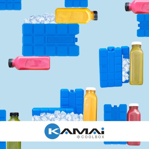 Wkład mrożący 2 x 400 ml Kamai Coolbox do lodówek turystycznych, kolor niebieski Wkład mrożący 2 x 400 ml Kamai Coolbox do lodówek turystycznych, kolor niebieski
