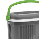 Lodówka turystyczna 20L KAMAI ICEBERG na wkłady mrożące, ciemno-szara z zieloną rączką