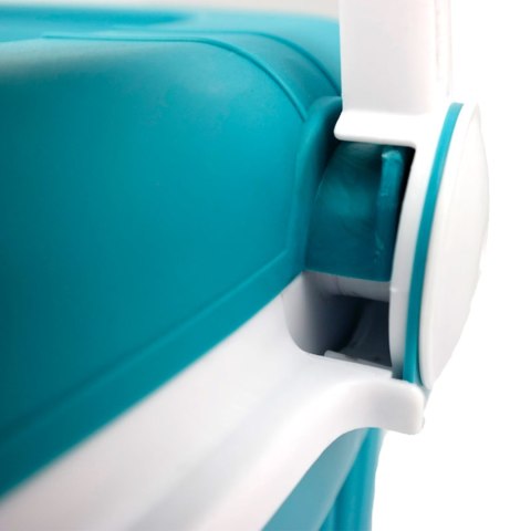 Lodówka turystyczna 20L KAMAI ICEBERG na wkłady mrożące, turkusowa z białą rączką Lodówka turystyczna 20L KAMAI ICEBERG na wkłady mrożące, turkusowa z białą rączką