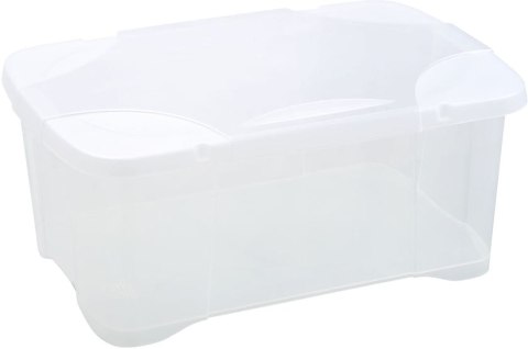 Pojemnik plastikowy 30L SKRZYNIA CLIP RANGE z pokrywą TRANSPARENTNY Pojemnik plastikowy 30L SKRZYNIA CLIP RANGE z pokrywą TRANSPARENTNY