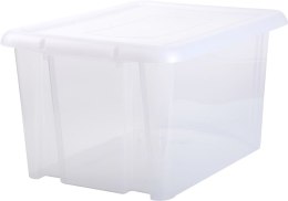 Pojemnik plastikowy 80L FUNNY z pokrywą TRANSPARENTNY
