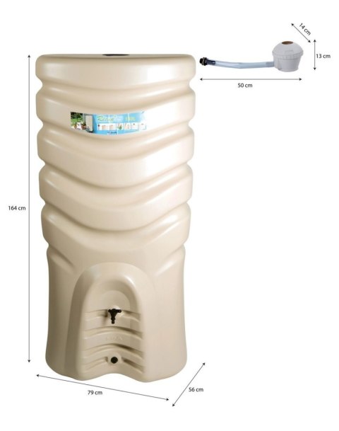 Zbiornik na wodę deszczową, zbiornik na deszczówkę 550L Zbiornik na wodę deszczową, zbiornik na deszczówkę 550L