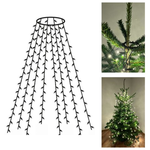 Kurtyna świetlna 160 lampek LED na choinkę Kurtyna świetlna 160 lampek LED na choinkę