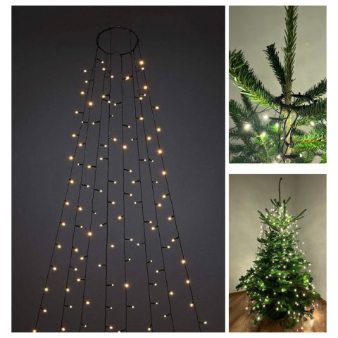Kurtyna świetlna 300 lampek LED na choinkę Kurtyna świetlna 300 lampek LED na choinkę
