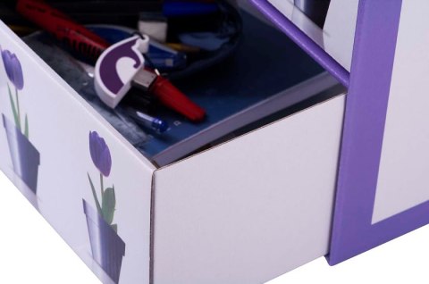 Pudełko kartonowe 2 szuflady poziome DONICZKI TULIPANY Pudełko kartonowe 2 szuflady poziome DONICZKI TULIPANY