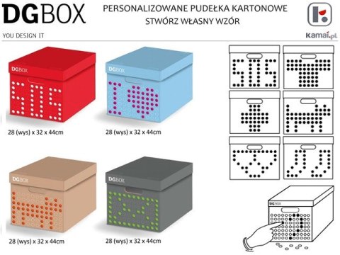 Pudełko kartonowe personalizowane DGBOX CZERWONE Pudełko kartonowe personalizowane DGBOX CZERWONE