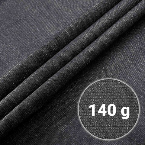 Siatka cieniująca 1,2x25m 140g/m2 + 50 zacisków szara Siatka cieniująca 1,2x25m 140g/m2 + 50 zacisków szara