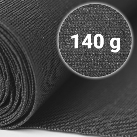 Siatka cieniująca 1,2x50m 140g/m2 + 50 zacisków szara Siatka cieniująca 1,2x50m 140g/m2 + 50 zacisków szara