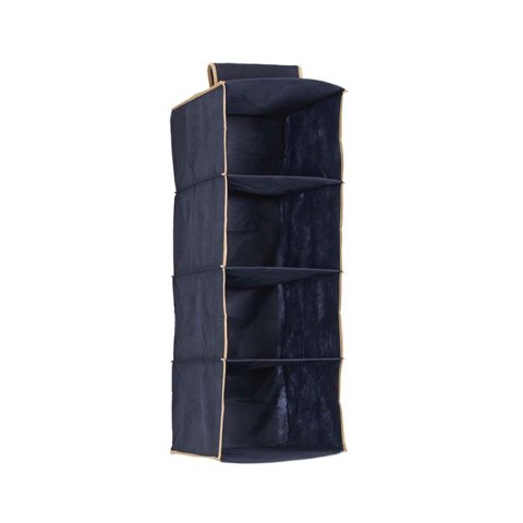 Organizer 4-częściowy 30x30x84cm wiszący do szafy NIEBIESKI Organizer 4-częściowy 30x30x84cm wiszący do szafy NIEBIESKI