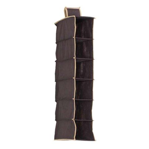 Organizer 6-częściowy 15x30x84cm wiszący do szafy BRĄZ Organizer 6-częściowy 15x30x84cm wiszący do szafy BRĄZ