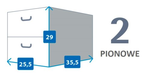 Pudełko kartonowe 2 szuflady pionowe SZKOŁA ALFABET Pudełko kartonowe 2 szuflady pionowe SZKOŁA ALFABET