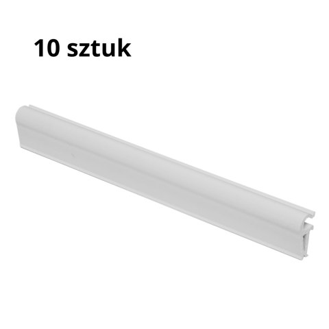 Klipsy do taśm ogrodzeniowych 10 szt. STANDARD BIAŁE Klipsy do taśm ogrodzeniowych 10 szt. STANDARD BIAŁE