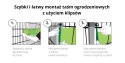 Klipsy do taśm ogrodzeniowych 10 szt. STANDARD BIAŁE