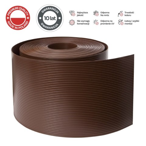 Taśma ogrodzeniowa 26mb Thermoplast® CLASSIC LINE 19cm BRĄZ Taśma ogrodzeniowa 26mb Thermoplast® CLASSIC LINE 19cm BRĄZ