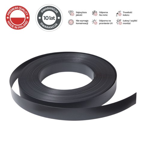 Taśma ogrodzeniowa 50mb Thermoplast® CLASSIC LINE 4,75cm GRAFIT Taśma ogrodzeniowa 50mb Thermoplast® CLASSIC LINE 4,75cm GRAFIT
