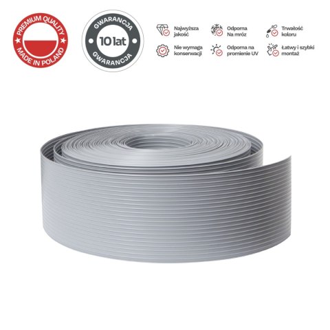 Taśma ogrodzeniowa 52mb Thermoplast® CLASSIC LINE 9,5cm SZARA Taśma ogrodzeniowa 52mb Thermoplast® CLASSIC LINE 9,5cm SZARA