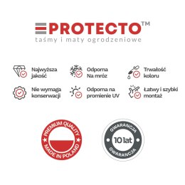 Taśma ogrodzeniowa ROLKA 26mb BASIC 19cm PROTECTO™ ZIELONA