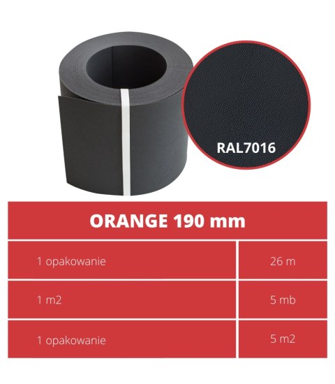 Taśma ogrodzeniowa ROLKA 26mb ORANGE 19cm PROTECTO™ GRAFIT Taśma ogrodzeniowa ROLKA 26mb ORANGE 19cm PROTECTO™ GRAFIT