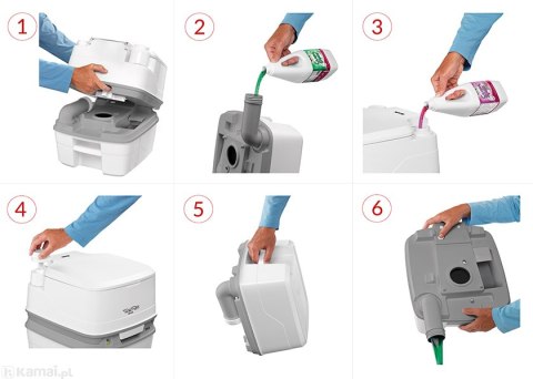 Toaleta turystyczna THETFORD PORTA POTTI 165 beżowa 21L - 92810 Toaleta turystyczna THETFORD PORTA POTTI 165 beżowa 21L - 92810