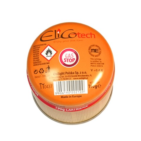 Kartusz nabój gazowy nabijany 190g/393ml Kartusz nabój gazowy nabijany 190g/393ml