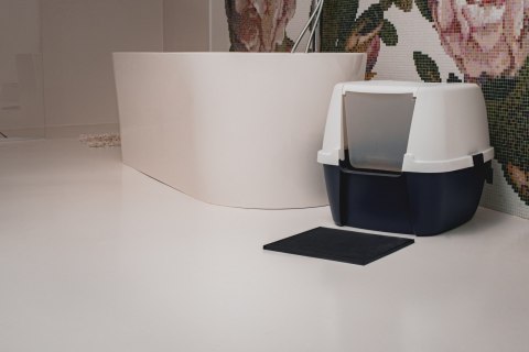 Mata 30x30cm przed kuwetę CIEMNO-SZARA FIBOO Mata 30x30cm przed kuwetę CIEMNO-SZARA FIBOO