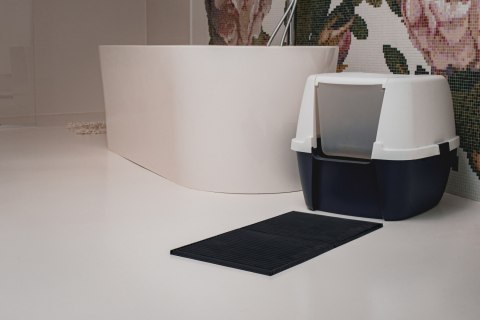 Mata 30x30cm przed kuwetę CZARNA FIBOO Mata 30x30cm przed kuwetę CZARNA FIBOO