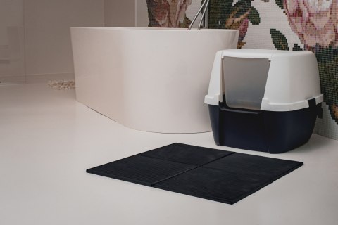 Mata 30x30cm przed kuwetę CZARNA FIBOO Mata 30x30cm przed kuwetę CZARNA FIBOO