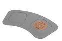 Mata 43x22cm pod miski CZARNA FIBOO