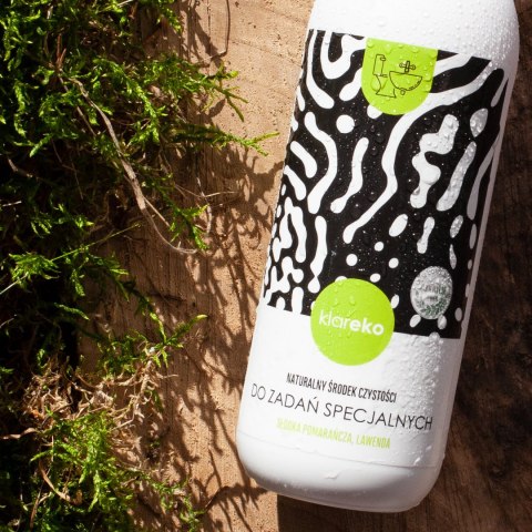 Płyn do zadań specjalnych pomarańczowo-lawendowy butelka 500ml KLAREKO Płyn do zadań specjalnych pomarańczowo-lawendowy butelka 500ml KLAREKO