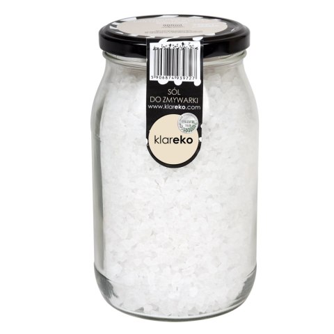 Sól bezzapachowa do zmywarki słoik 1kg KLAREKO ZeroWaste Sól bezzapachowa do zmywarki słoik 1kg KLAREKO ZeroWaste