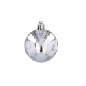 Bombki choinkowe 6cm kpl 8 szt SREBRNE W1
