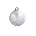 Bombki choinkowe 6cm kpl 8 szt SREBRNE W1