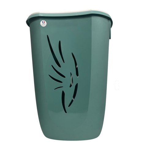 Kosz na pranie FLORA z pokrywą 40L ZIELONY EUKALIPTUS Kosz na pranie FLORA z pokrywą 40L ZIELONY EUKALIPTUS