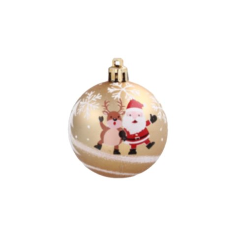 Bombki choinkowe 6cm kpl 8 szt ZŁOTE Bombki choinkowe 6cm kpl 8 szt ZŁOTE
