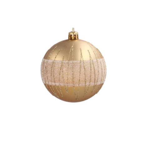 Bombki choinkowe 8cm kpl 6 szt ZŁOTE W3 Bombki choinkowe 8cm kpl 6 szt ZŁOTE W3