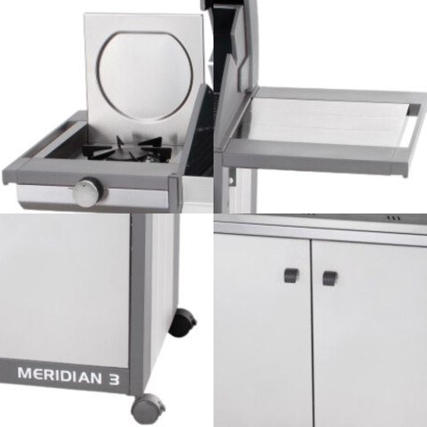 Grill gazowy stacjonarny MERIDIAN 3 ze stali nierdzewnej Grill gazowy stacjonarny MERIDIAN 3 ze stali nierdzewnej