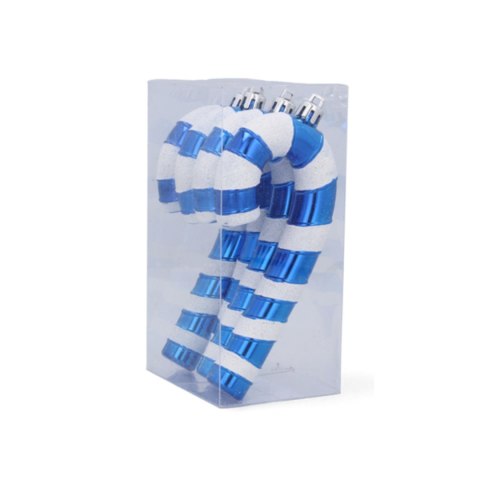 Zawieszki "CUKIERKOWA LASKA" 13cm - Komplet 4 szt. - Kolor NIEBIESKI Zawieszki "CUKIERKOWA LASKA" 13cm - Komplet 4 szt. - Kolor NIEBIESKI