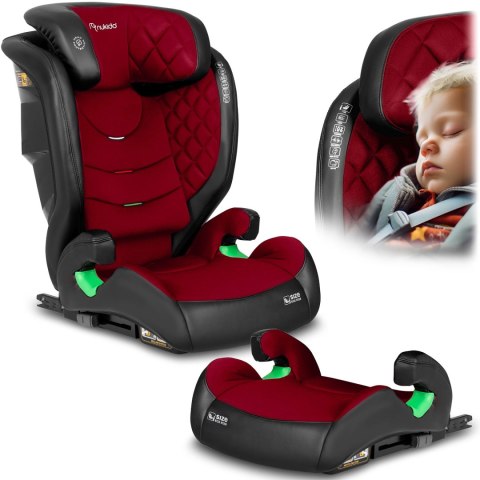 Fotelik samochodowy Nukido Louis czarno-czerwony 15-36 kg ISOFIX Fotelik samochodowy Nukido Louis czarno-czerwony 15-36 kg ISOFIX