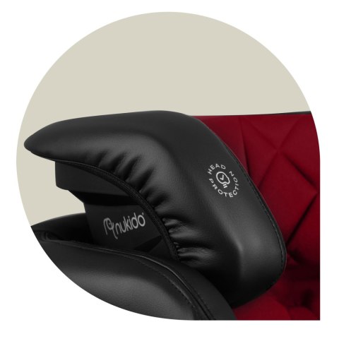 Fotelik samochodowy Nukido Louis czarno-czerwony 15-36 kg ISOFIX Fotelik samochodowy Nukido Louis czarno-czerwony 15-36 kg ISOFIX