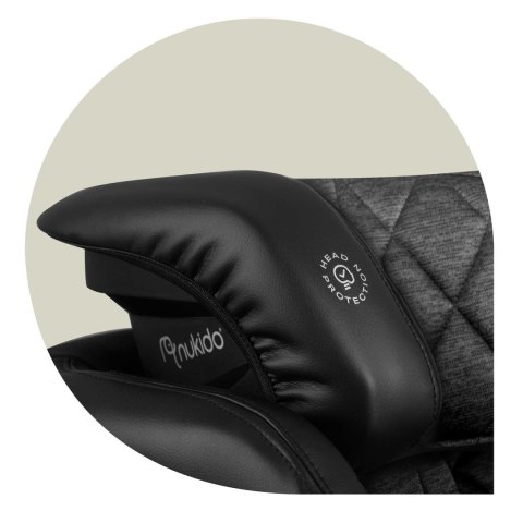 Fotelik samochodowy Nukido Louis czarno-szary 15-36 kg ISOFIX Fotelik samochodowy Nukido Louis czarno-szary 15-36 kg ISOFIX