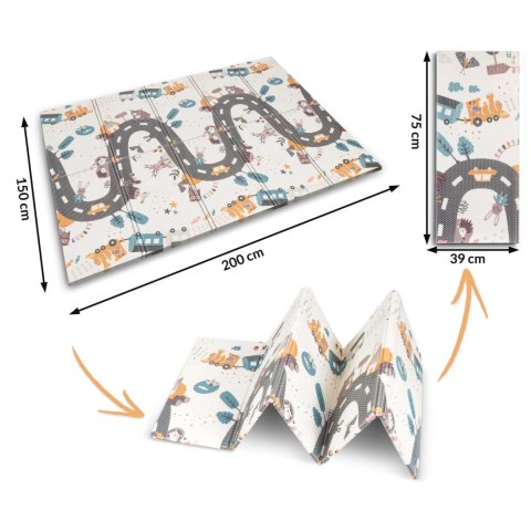 Mata piankowa edukacyjna składana 200 x 150 x 1 cm Nukido NK-341 Mata piankowa edukacyjna składana 200 x 150 x 1 cm Nukido NK-341