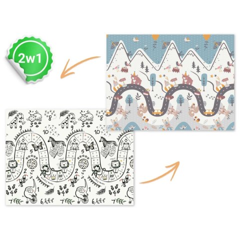 Mata piankowa edukacyjna składana 200 x 150 x 1 cm Nukido NK-341 Mata piankowa edukacyjna składana 200 x 150 x 1 cm Nukido NK-341