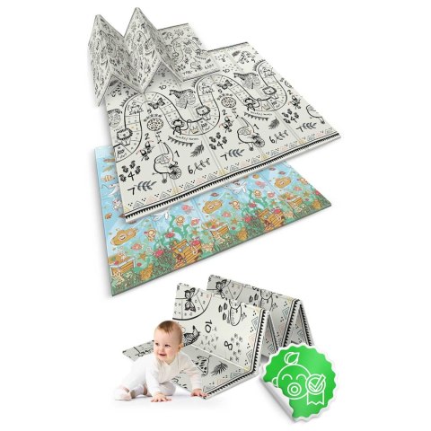 Mata piankowa edukacyjna składana 200 x 180 x 1 cm Nukido NK-340 ocean-safari Mata piankowa edukacyjna składana 200 x 180 x 1 cm Nukido NK-340 ocean-safari