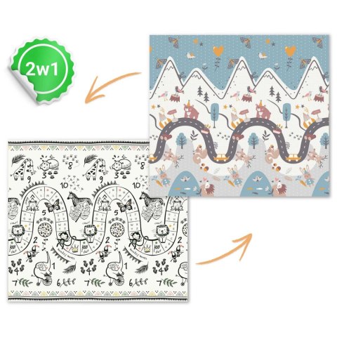 Mata piankowa edukacyjna składana 200 x 180 x 1 cm Nukido NK-340 Mata piankowa edukacyjna składana 200 x 180 x 1 cm Nukido NK-340
