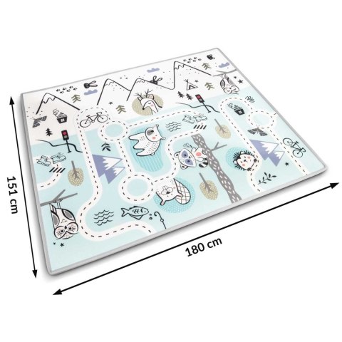 Mata piankowa edukacyjna zwijana 180 x 150 x 1,5 cm Nukido NK-342 Mata piankowa edukacyjna zwijana 180 x 150 x 1,5 cm Nukido NK-342