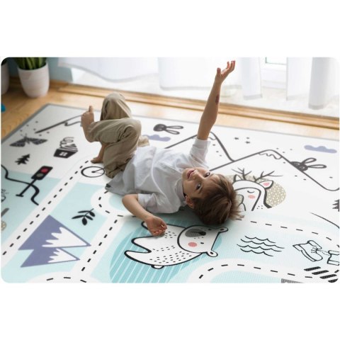 Mata piankowa edukacyjna zwijana 180 x 150 x 1,5 cm Nukido NK-342 Mata piankowa edukacyjna zwijana 180 x 150 x 1,5 cm Nukido NK-342
